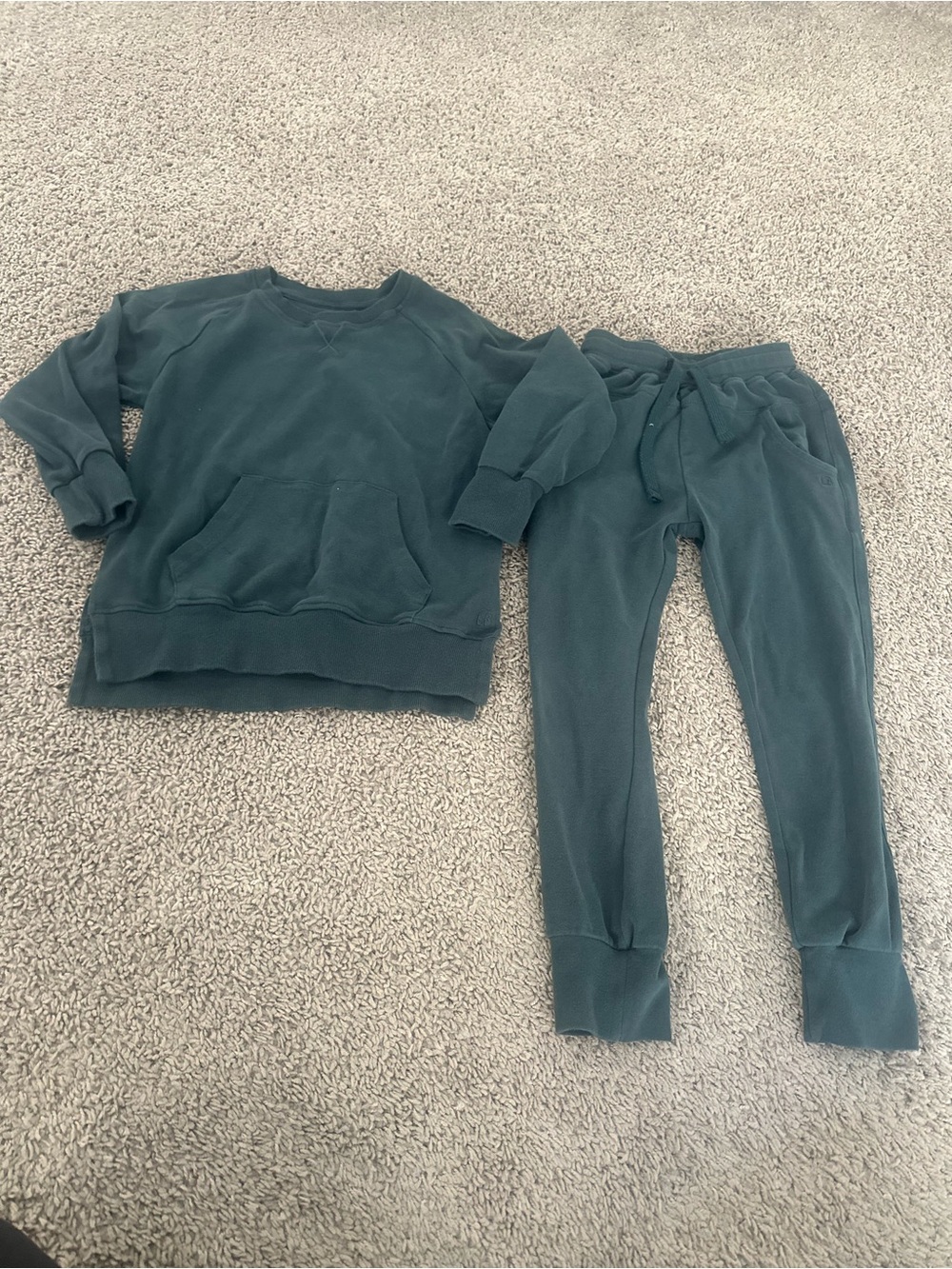 Little Bipsy Midnight Teal Pullover & Jogger Set